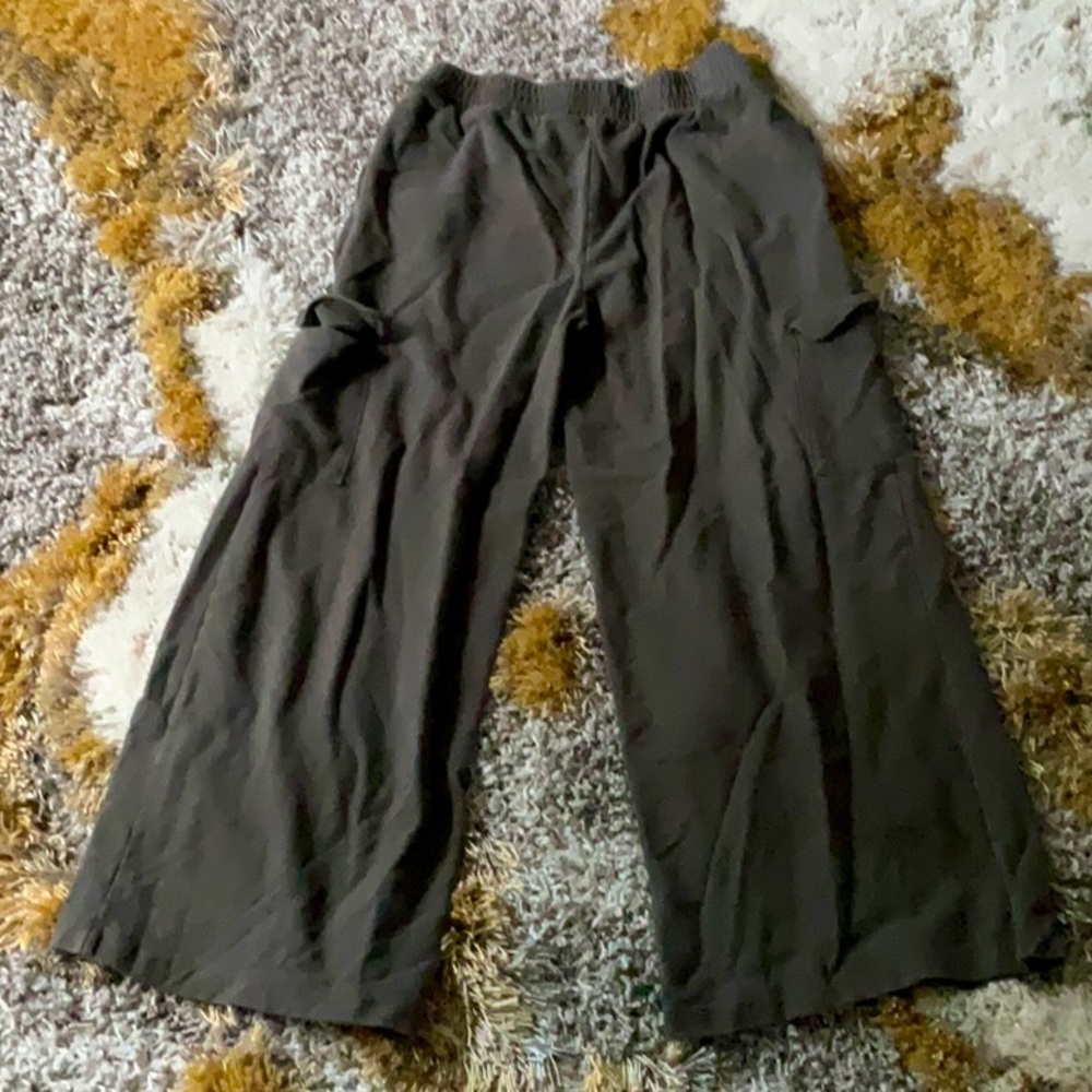 Army green cloth cargos